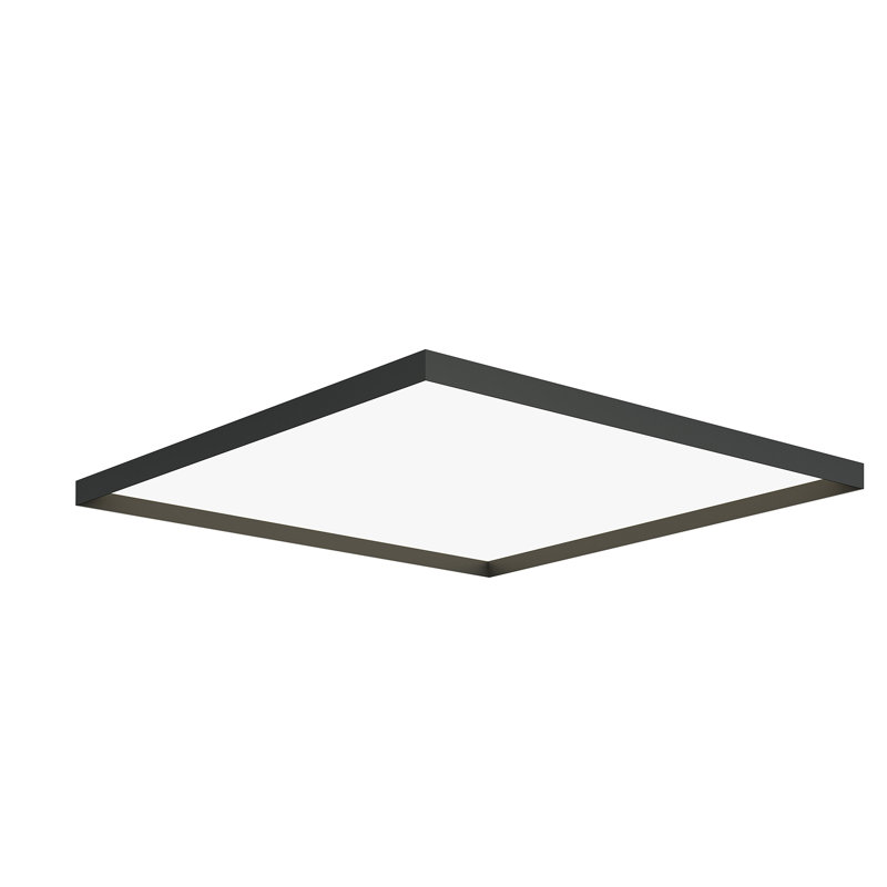 Apollo LED Flush Mount, Black, 3" H x 32" W x 32" D, Direct/Indirect Light