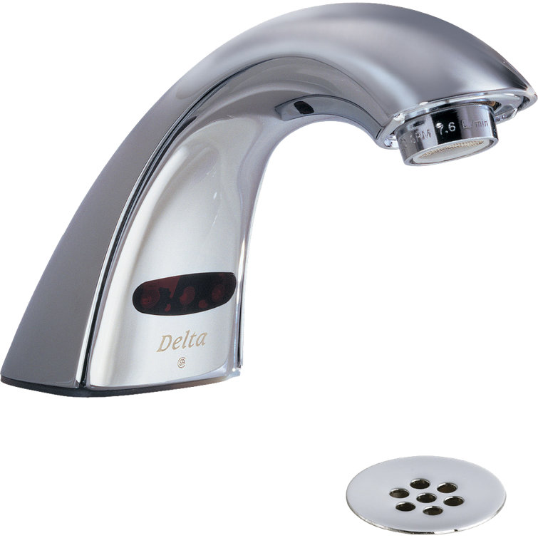 Electronic Battery Faucet with Grid Strainer