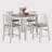 Flenor 4 - Person Solid Wood Solid Wood Top Four Leg Dining Set