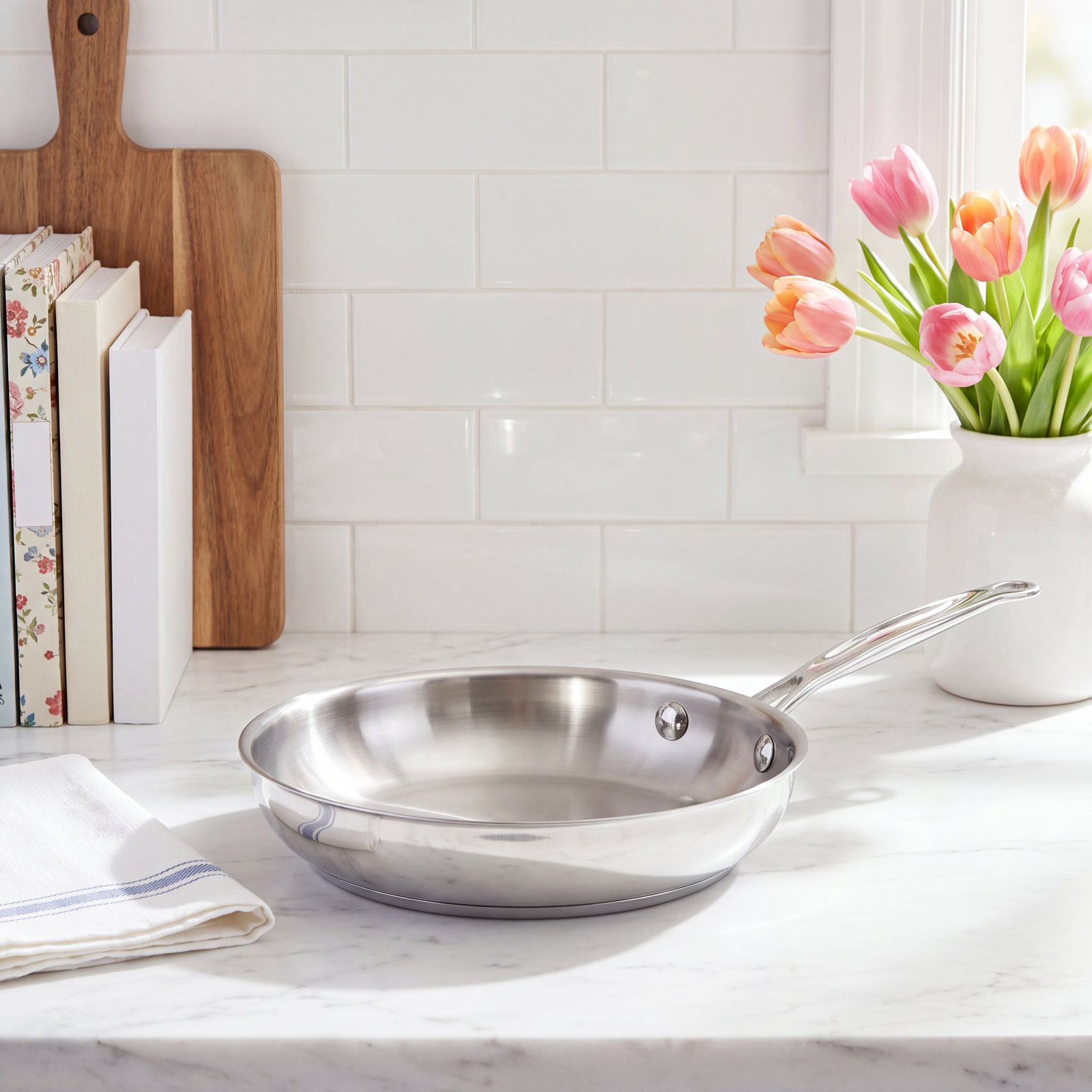 Cuisinart Chef's Classic Stainless Steel Skillet, 9" Diameter