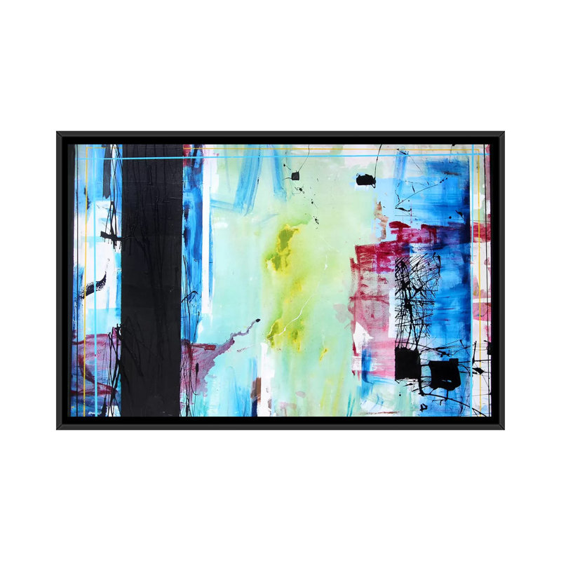 «Busy» par Jason Forcier, reproduction d'art sur toile tendue, H 18 po x l 26 po x P 1,5 po, Toile avec cadre noir