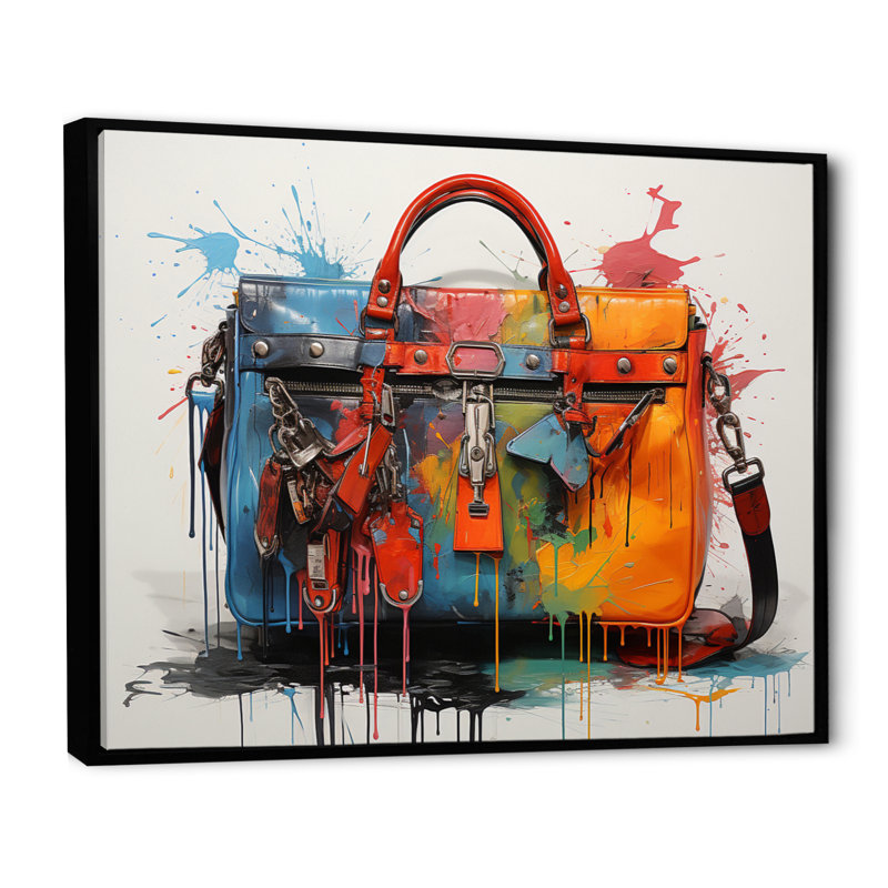 Popart Fashion Bag Envy I - imprimé, H 12 po x l 20 po x P 1 po, Cadre flottant noir