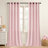 Non-See-Through Privacy Sheer Curtains 2 Panels, 52" Wide Grommet Window Curtains Drapes for Living Room Bedroom- Home Decoration Light Filtering Elegant Window Drapes-2131170497-2131170499