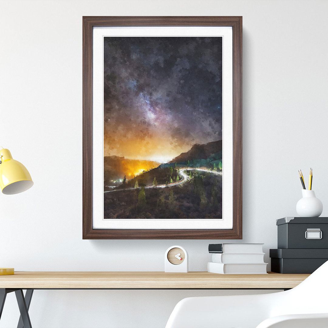 Stars over Gran Canaria in Spain - Picture Frame Graphic Art