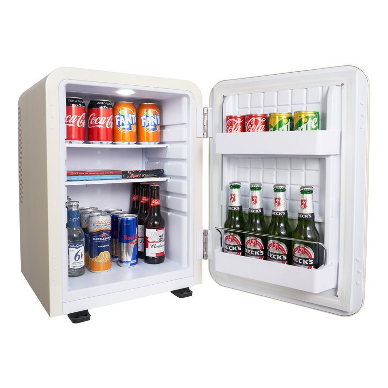 Corby Of Windsor 0.04m³ L Freestanding Mini Fridge, Cream