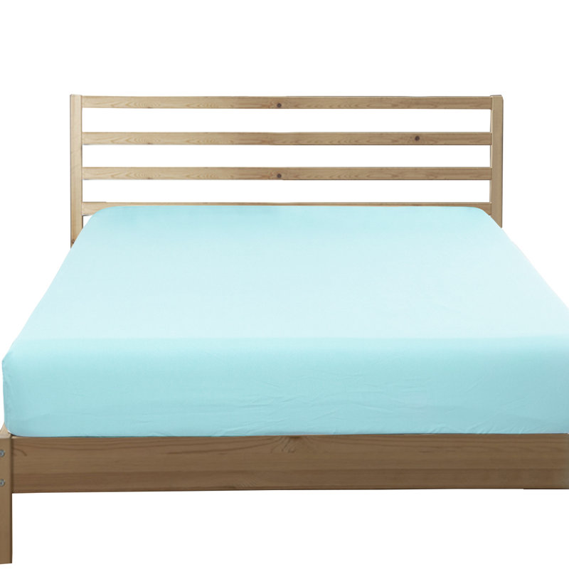 Microfiber Fitted Sheet, Aqua, California King
