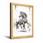 Animaux, cheval au galop, art dynamique en noir et blanc-1357618897-1357618899-1357618900