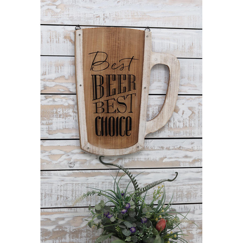 Porte-gobelet en bois Best Beer Best Choice