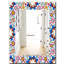 Miroir mural 19 bohémien et éclectique fleur-40097012