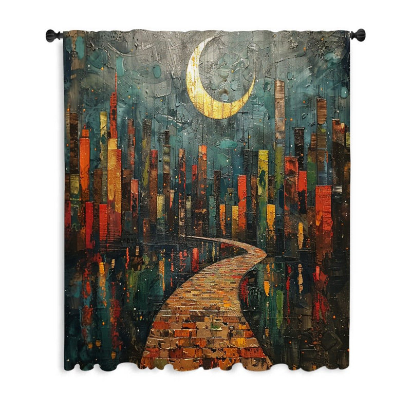 Janela Blackout Curtain Single Panel, 53'' W x 87'' L