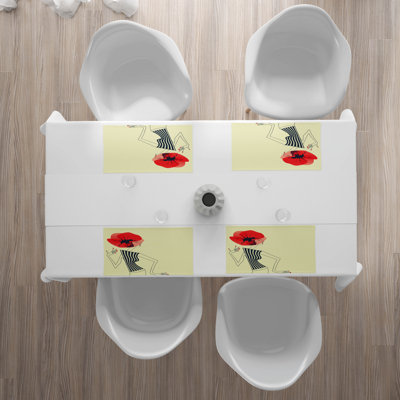 Polyester Abstract Rectangle Placemat
