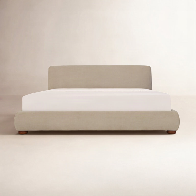 Beau King Storage Bed Speckled Light Grey, Gray, Queen