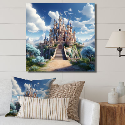 Princesse, château magique, rêves I - châteaux, art mural
