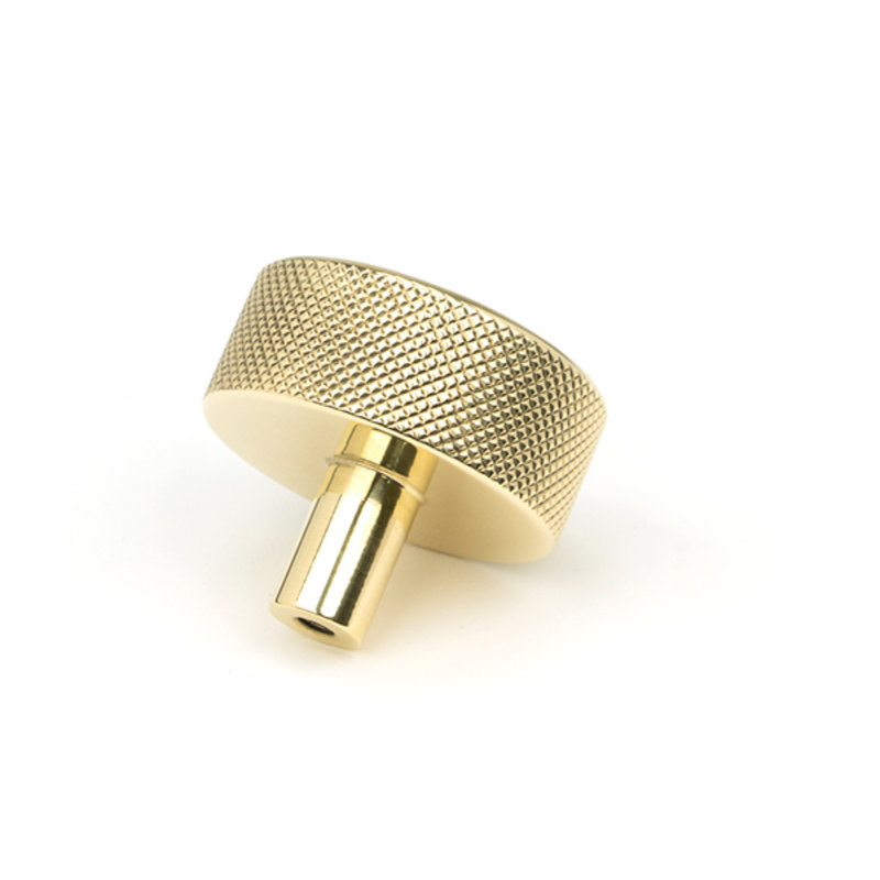 Round Knob, 4 cm, Polished Brass