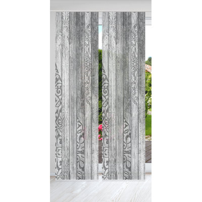 Semi Sheer Sliding Panel Pair
