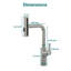 Topcraft Single-Handle Pull-Down Kitchen Faucet With 4 Spray Modes