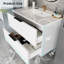Meuble-lavabo 36 po avec lavabo en céramique - meuble-lavabo mural blanc