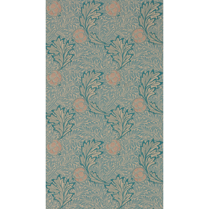 Apple Wallpaper, Indigo Antique
