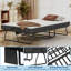 Folding Bed for Adults with 12cm Mattress, Heavy Duty Metal Frame Portable Guest Bed, 75 x 45 Inch Foldable Bed for Home Guest Use