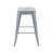 Backless Metal Bar Stools Set of 2: Tool-Free Assembly and Space-Saving Design-655884896