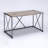 Rustic Oak And Antique Black Rectangular Desk(Desk)