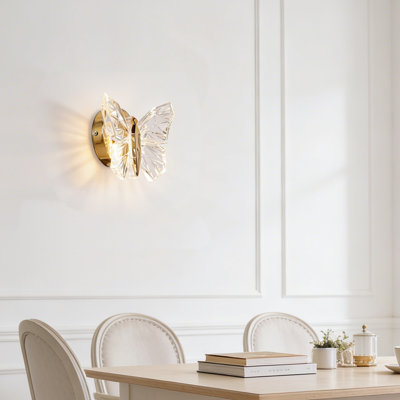 Applique murale moderne Modern Glam Butterfly Gold