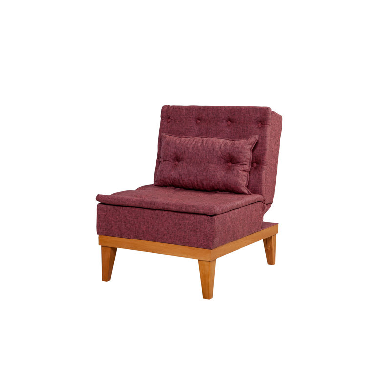 Fauteuil demi-tonneau l 23,62 po Cabrera, Rouge bordeaux