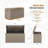 Furmax 100 Gallons Plastic Lockable Deck Box With Cushion-93488512