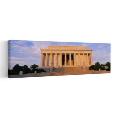 Facade Of A Memorial Building, Lincoln Memorial, Washington Dc, Usa Abstract Contemporary Architecture City Wall Art