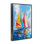 Flotte de voiles colorées, estampe numérique, design par LSR Design Studio