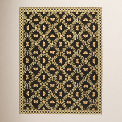 Hand-Hooked Wool Southwestern Rug