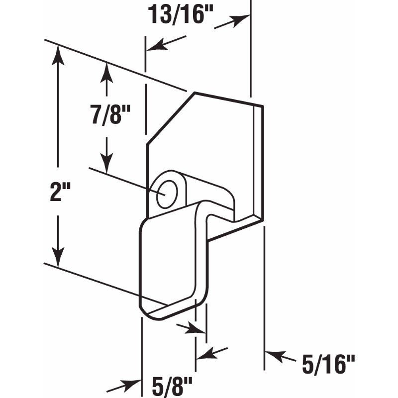 Nylon Bypass Door Bottom Guides (2 Pack)