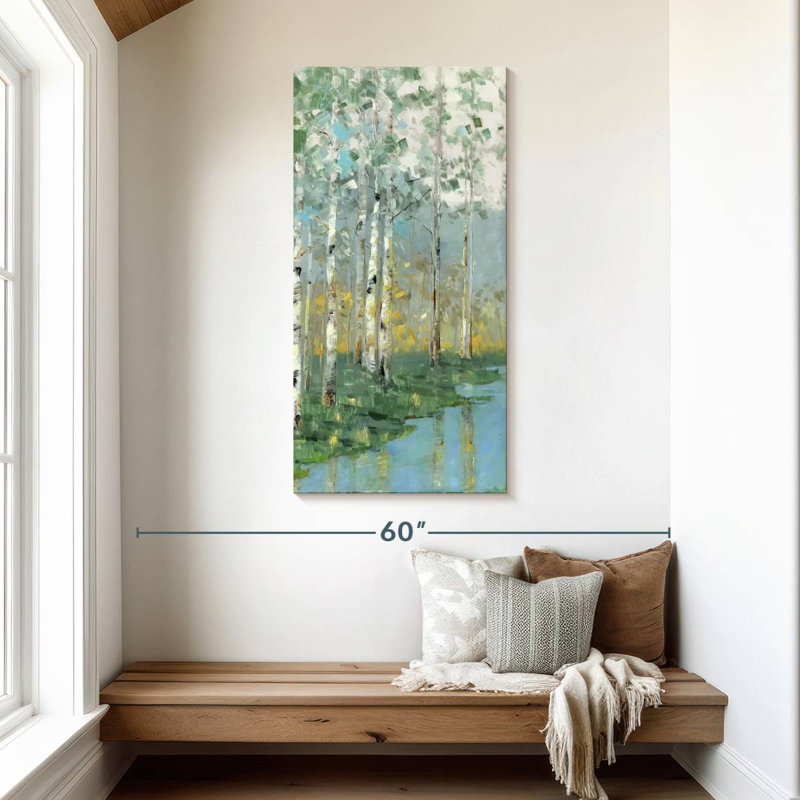 Birch Reflections III, H 48 po x l 24 po