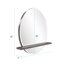 Miroir d'appoint moderne avec tablettes