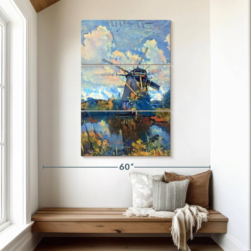 Lilie Amsterdam Windmill, 50" H x 32" W