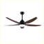 Ventilateur de plafond avec lampes, ventilateurs de plafond de 56 pouces avec télécommande, 5 pales, moteur à courant continu réversible à 6 vitesses pour patio, salon, chambre à coucher, porche