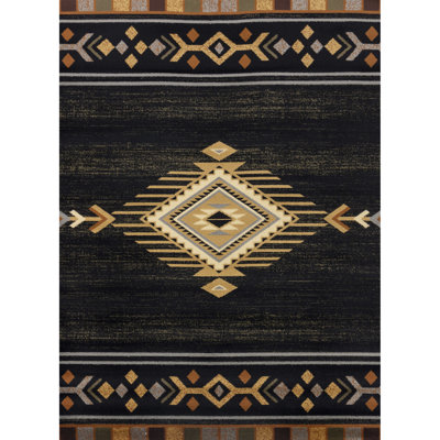 Tapis de 7 pi 10 po X 3 po, noir, polypropylène, teint, pour les vestiaires