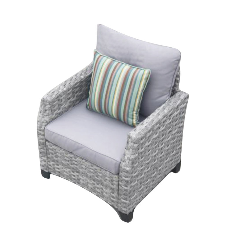 Chaise de patio avec coussins Branum