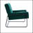 Lopardo Waiting Room Chair with Metal Frame-1640352614