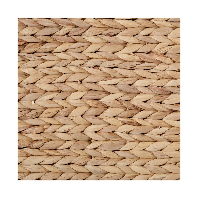 Sustainable Handwoven Double Lidded Oval Hamper Sorter, Water Hyacinth