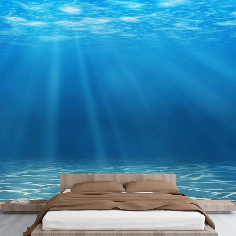 Nautical Ocean Peel & Stick Border, 100" L x 144" W