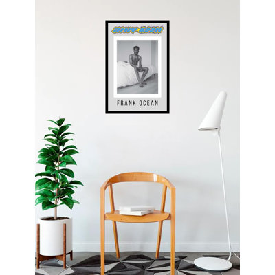 Frank Ocean In My Room, reproduction d'art sur affiche encadrée