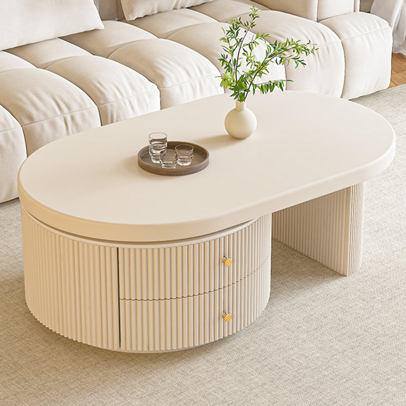 Butter style solid wood retractable, 14.37" H x 47.24" L x 23.62" W