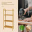 Goyette Solid Wood Freestanding Bathroom Shelves