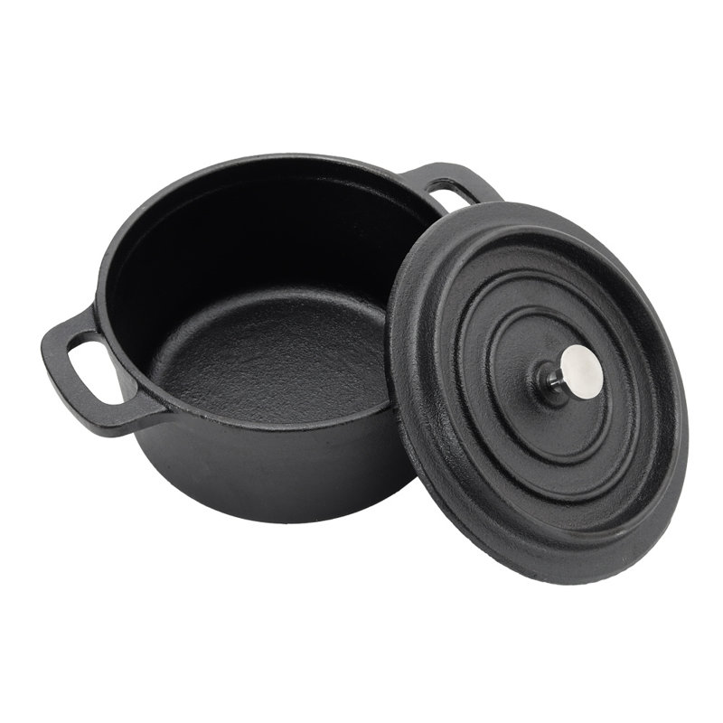 Belfry Kitchen Glenorie Cast Iron Round Dutch Oven