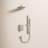 Slidea Complete Rainfall Shower System with Rough in-Valve and Slide Bar-63308438