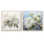 Fleur de pommier monochromatique Elegance I - ensemble de 2 collages carrés floraux-101854255-101854258