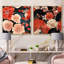 Elyna - Ensemble de 2 collages carrés botaniques abstraits-101846304-101846303