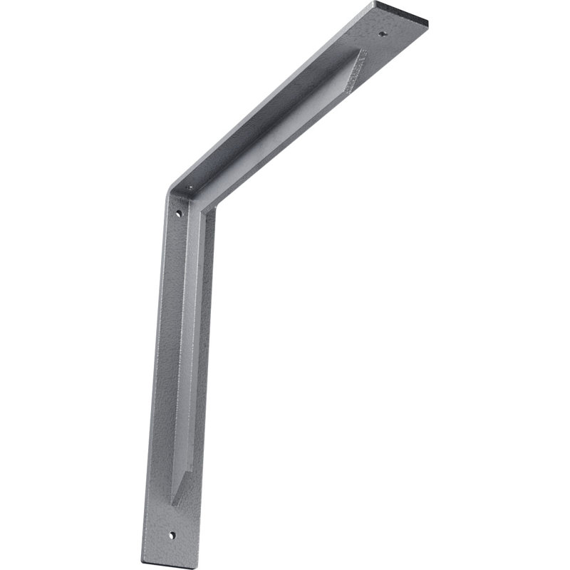 Support en acier Stockport, H 14 po x l 2 po x P 14 po, Bleu clair martelé