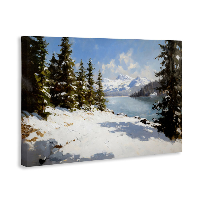 Way Up North Landscape Canvas, design by Petal Prints Design, 30" H x 45" W